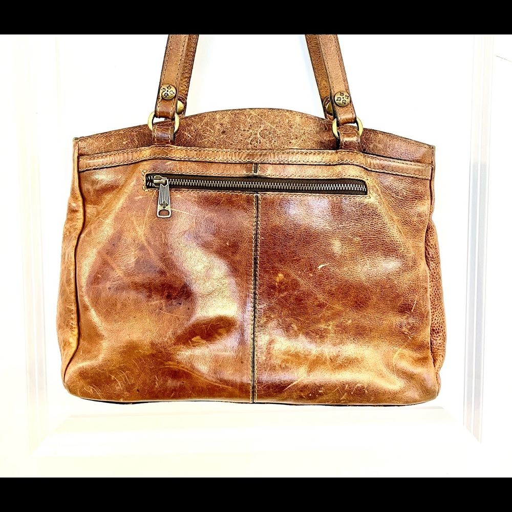 Patricia Nash Brown Leather Poppy Tote